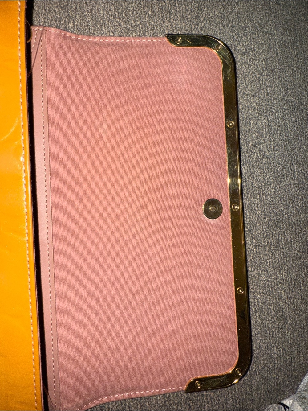 Louis Vuitton Rossmore Clutch Bag Shoulder Tan Monogram Vernis - Picture 15 of 16